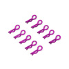 Purple Mini Small-ring Body Clips 10PCS [59919P]