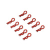 Red Mini Small-ring Body Clips 10PCS