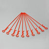 Orange Small-ring Long Thickened Body Clips 10PCS [59921O]
