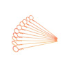 Orange 45&deg; Large-ring Long Body Clips 10PCS