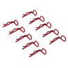 Red 90° Small-ring Body Clips 10PCS [59924R]