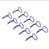 Blue 90° Large-ring Body Clips 10PCS [59926B]