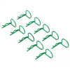 Green 90&deg; Large-ring Body Clips 10PCS