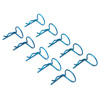 Navy-blue 90° Large-ring Body Clips 10PCS