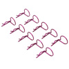 Purple 90° Large-ring Body Clips 10PCS [59926P]