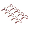 Red 90° Large-ring Body Clips 10PCS