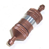 Brown Aluminum 1/8 Fuel Filter