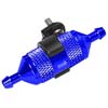 Navy Blue Aluminum 1/8,1/10 fuel filter w/ copper filter