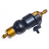 Gold Aluminum 1/8 Fuel Filter w/ Rubber Pump