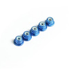 Blue Aluminum 2mm Flanged Lock Nut
