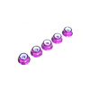 Purple Aluminum 3mm Flanged Lock Nut