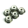 Titanium Color Aluminum 4mm Flanged Lock Nut [57124T]