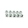 Silver Aluminum Knurled Collars 10PCS