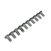 M6*12 Stainless Steel Hex Flat Head Screws(10pcs)