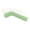 Green 1/8 Silicone exhaust pipe deflector