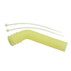 Yellow 1/8 Silicone exhaust pipe deflector