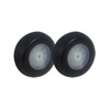 &Oslash;1"*12mm Treaded Rubber Wheels 2pcs