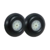 &Oslash;2.25"*22mm Treaded Rubber Wheels 2pcs