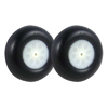 &Oslash;4"*30mm Treaded Rubber Wheels 2pcs