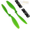Green Nylon 8045(8.0*4.5) Standard + Reverse Electirc Propellers 1pair [102201G]