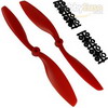 Red Nylon 8045(8.0*4.5) Standard + Reverse Electirc Propellers 1pair [102201R]