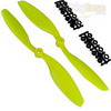 Yellow Nylon 8045(8.0*4.5) Standard + Reverse Electirc Propellers 1pair [102201Y]