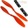 Orange Nylon 1245(12*4.5) Standard + Reverse Electirc Propellers 1pair