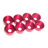 Red Aluminum Engine Mounting Rubber Reinforced Cap(8PCS)