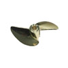 Imitation Gold Plated Aluminum Two-blade Propeller[&Oslash;3/16]-435(D45*P1.4)