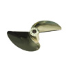 Imitation Gold Plated Aluminum Two-blade Propeller[&Oslash;5mm]-463(D63*P1.4)
