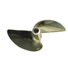 Imitation Gold Plated Aluminum Two-blade Propeller[Ø1/4"]-478(D78*P1.4)
