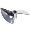 Chrome Plated Aluminum Two-blade Propeller[Ø1/4"]-570(D70*P1.5) [66570AC]