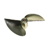 Imitation Gold Plated Aluminum Two-blade Propeller[Ø1/4"]-570(D70*P1.5)