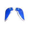 Blue Aluminum Adjustable Turn Fin for Boats(2PCS)-37*85mm [62180B]