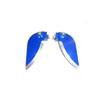 Blue Aluminum Adjustable Turn Fin for Boats(2PCS)-24*54mm