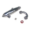 Aluminum Tuned Pipe for 1/8 Vehicle w/ Manifold 1set(.21-.28 Nitro Engine)