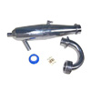 Aluminum Tuned Pipe for 1/8 Vehicle w/ Manifold 1set(.21-.28 Nitro Engine) [51925]