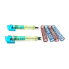 Blue Aluminum Shocks w/  Piggyback 105mm 2PCS [58705B]