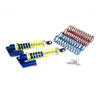 Navy-blue Aluminum Shocks w/  Piggyback 100mm 2PCS(1/8, 100mm)