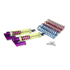 Purple Aluminum Shocks w/  Piggyback 100mm 2PCS(1/8, 100mm)