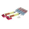 Red Aluminum Shocks w/  Piggyback 115mm 2PCS(1/8, 115mm) [58815R]