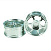 Silver 6-spoke Aluminum Wheels 1 pair(1/10 Car)