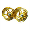 Golden 5 Dual-spoke Aluminum Wheels 1 pair(1/10 Car)