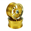 Golden 5 Dual-spoke Aluminum Wheels 1 pair(1/10 Car)