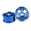 Blue 5 Dual-spoke Aluminum Wheels 1 pair(1/10 Car)