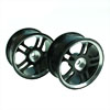 Black 5 Dual-spoke Aluminum Wheels 1 pair(1/10 Car)