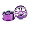 Purple 5 Dual-spoke Aluminum Wheels 1 pair(1/10 Car)