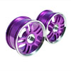 Purple 5 Dual-spoke Aluminum Wheels 1 pair(1/10 Car)