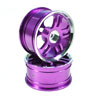 Purple 5 Dual-spoke Aluminum Wheels 1 pair(1/10 Car) [8115P1]