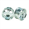 Silver 5 Dual-spoke Aluminum Wheels 1 pair(1/10 Car)